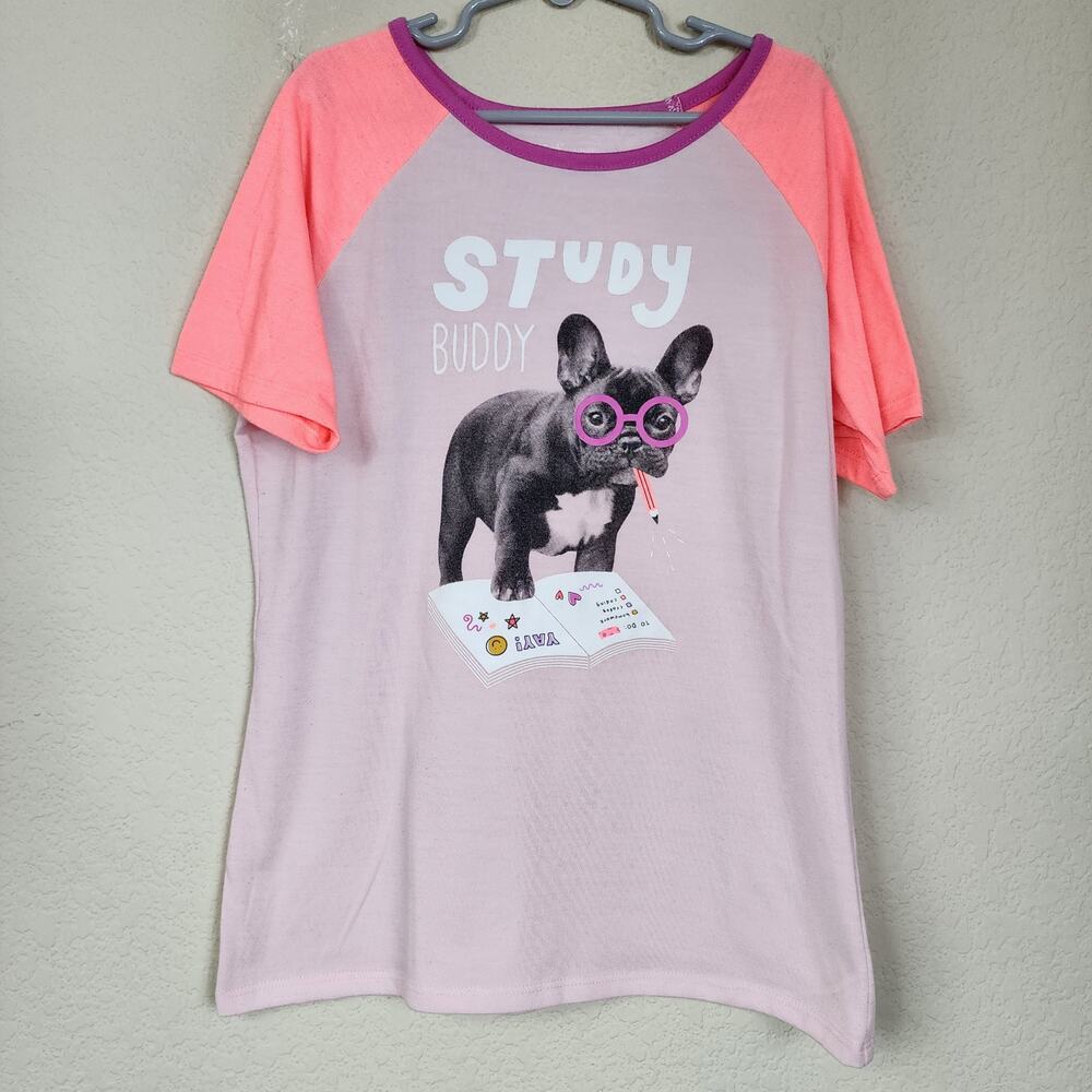 Study Buddy Large 10 12 Tee Shirt Top